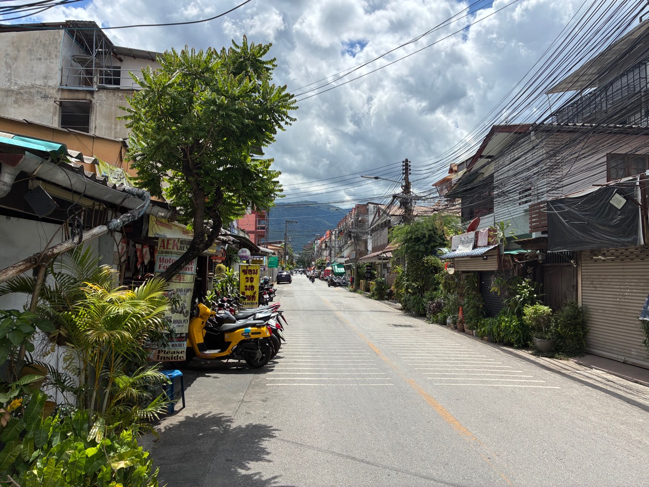 Santitham, Chang Phueak, and Jed Yod local street in Chiang Mai